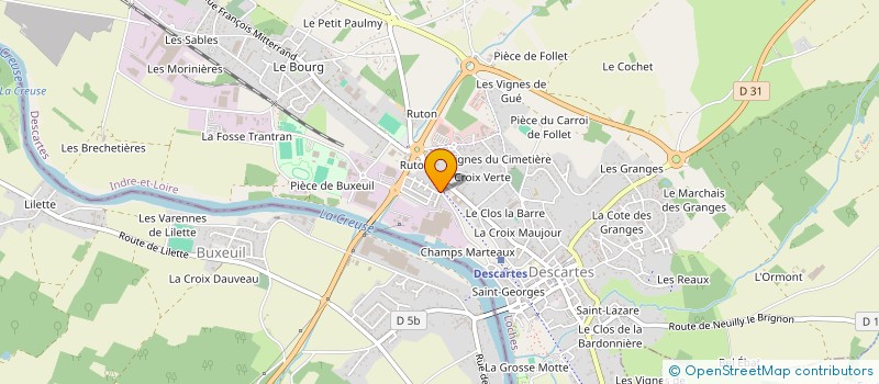 localisation de l'entreprise SUIVANGOGH  DESCARTES