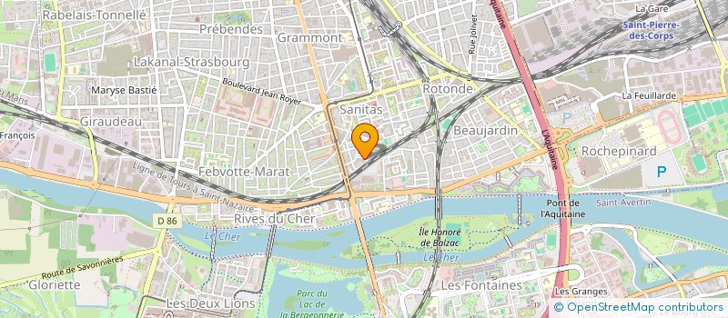 localisation de l'entreprise SUIVI-BAT 37  TOURS