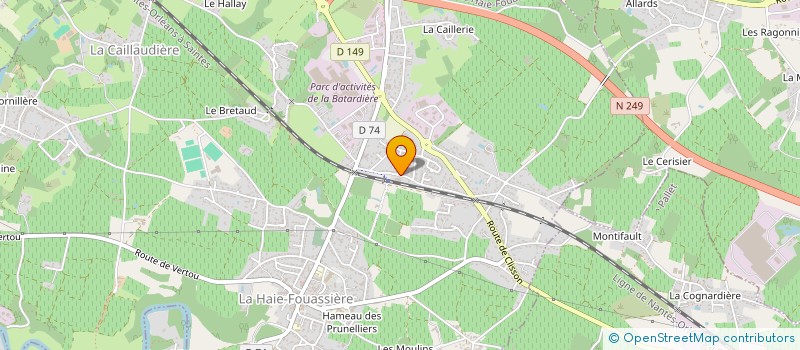 localisation de l'entreprise SUIVI PATRIMONIAL à LA HAIE-FOUASSIERE