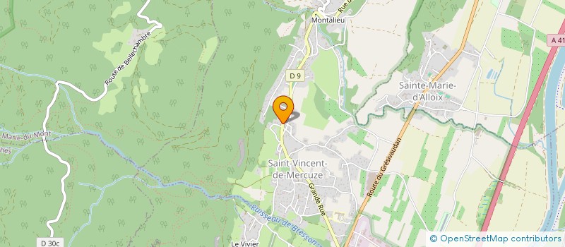 localisation de l'entreprise SUIVRE LE FLO  SAINT-VINCENT-DE-MERCUZE