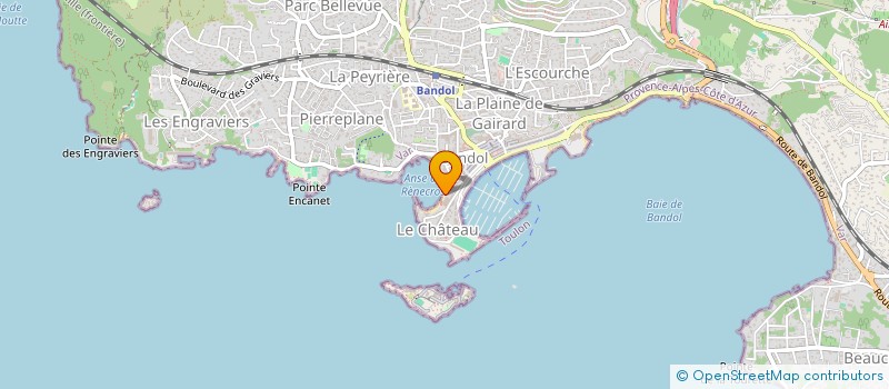 localisation de l'entreprise SUJEMA à BANDOL