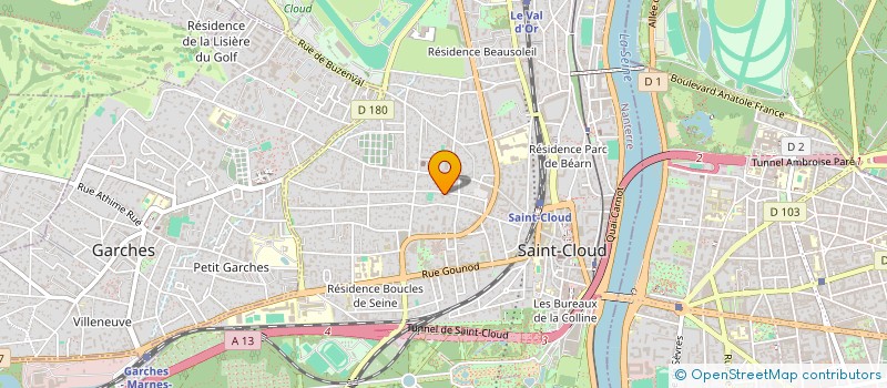 localisation de l'entreprise SUJET LIBRE  SAINT-CLOUD