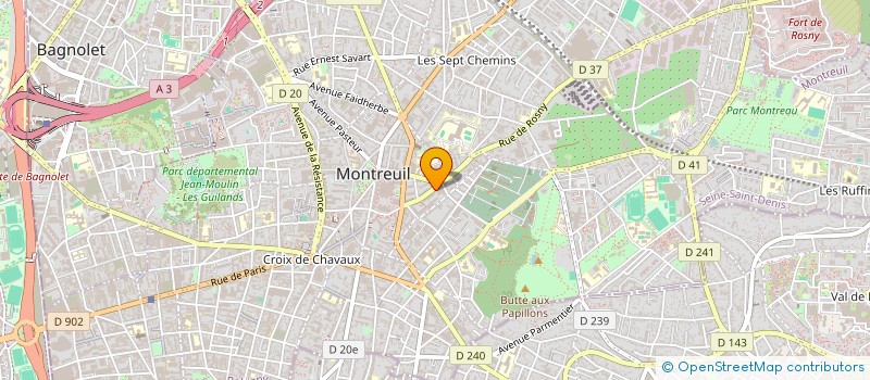 localisation de l'entreprise SUJETS CREATEURS à MONTREUIL