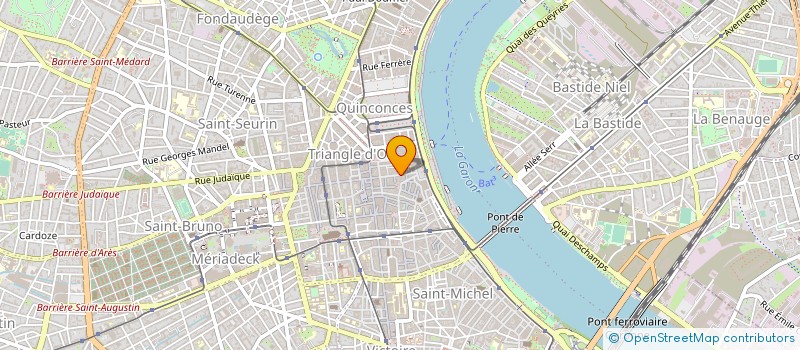 localisation de l'entreprise SUJRA à BORDEAUX