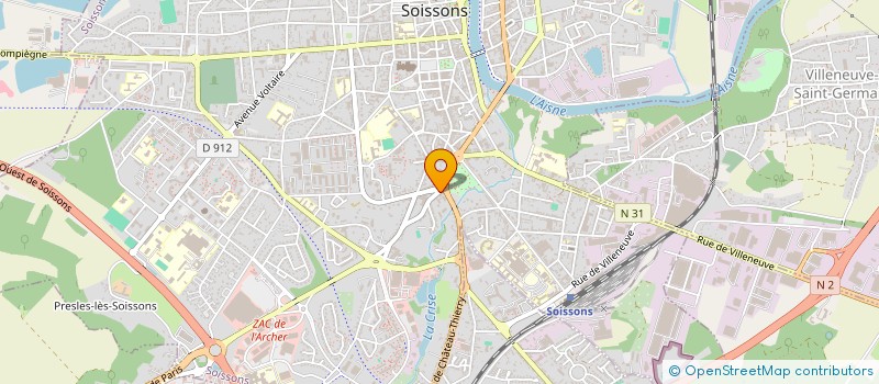 localisation de l'entreprise SUKI à SOISSONS