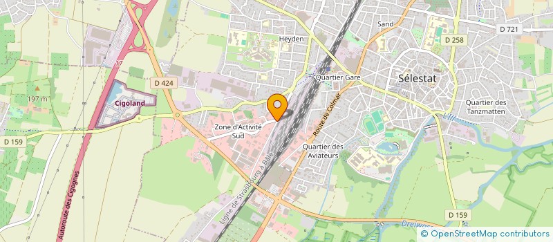 localisation de l'entreprise SULACO à SELESTAT