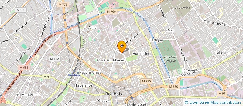 localisation de l'entreprise SULEBAT à ROUBAIX