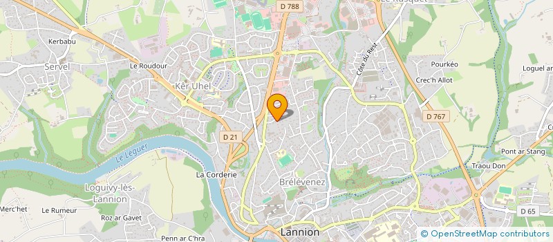 localisation de l'entreprise SULFATE DE CUIVRES - LANNION  LANNION