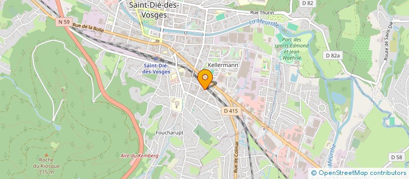 localisation de l'entreprise SULFURA ENTERTAINMENT SAS à SAINT-DIE-DES-VOSGES