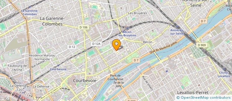 localisation de l'entreprise SULI TRANSPORT à COURBEVOIE