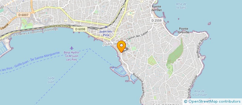 localisation de l'entreprise SULL ONDA  ANTIBES
