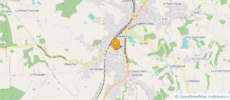 localisation de l'entreprise SULLY à THIVIERS