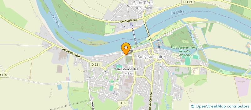 localisation de l'entreprise SULLY QUALITE ENVIRONNEMENT à SULLY-SUR-LOIRE