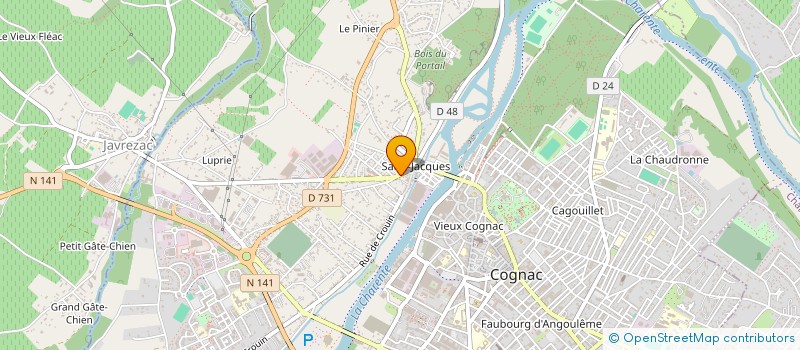 localisation de l'entreprise SULPIE IMMO à COGNAC