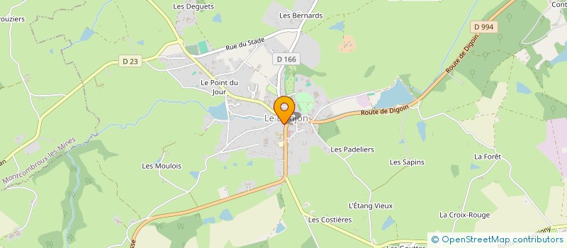 localisation de l'entreprise SULPY à LE DONJON
