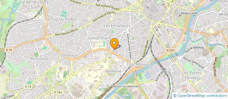localisation de l'entreprise SULTAN à LIMOGES