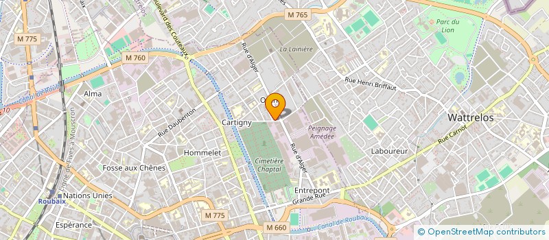 localisation de l'entreprise SULTAN MEUBLE à ROUBAIX