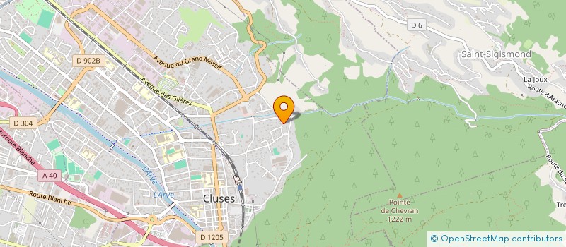 localisation de l'entreprise SUMA  CLUSES