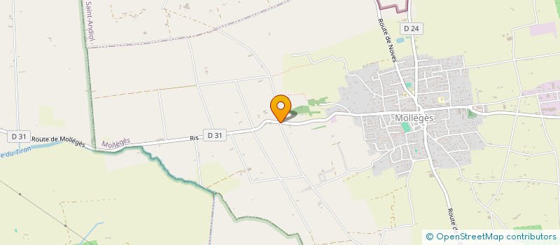 localisation de l'entreprise SUMAC PAYSAGE  MOLLEGES