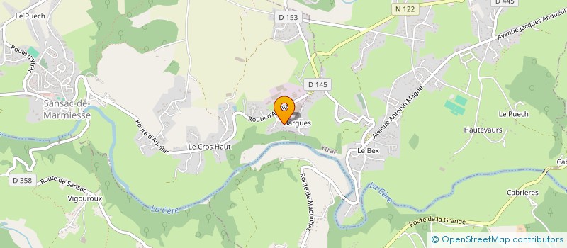 localisation de l'entreprise SUMACA AURILLAC à YTRAC