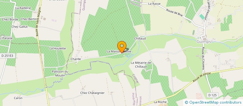 localisation de l'entreprise SUMANO à GUIMPS