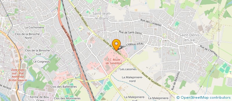 localisation de l'entreprise SUMAR.F FACONNAGES  SAINT-JEAN-LE-BLANC