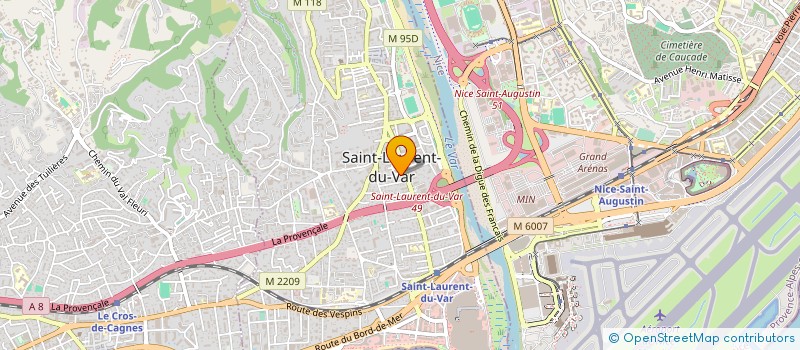 localisation de l'entreprise SUMAZUR à SAINT-LAURENT-DU-VAR