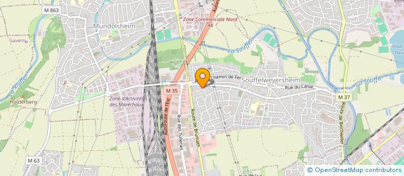 localisation de l'entreprise SUMEET  SOUFFELWEYERSHEIM