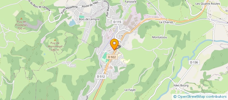 localisation de l'entreprise SUMENE-ARTENSE PRODUCTION à YDES