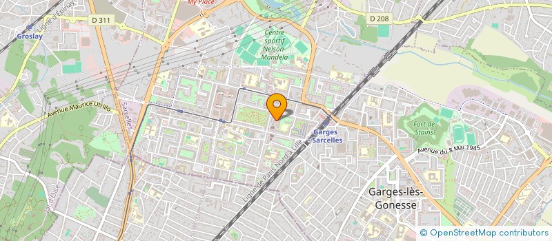 localisation de l'entreprise SUMER  SARCELLES