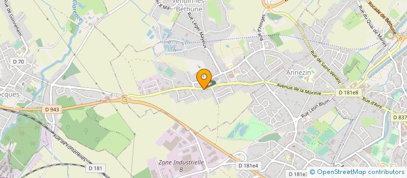 localisation de l'entreprise SUMEXINE SARL  VENDIN-LES-BETHUNE