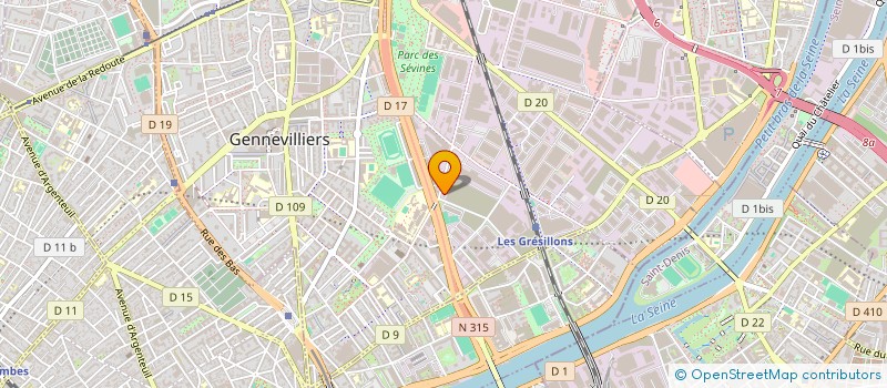 localisation de l'entreprise SUMIK IMMO à GENNEVILLIERS