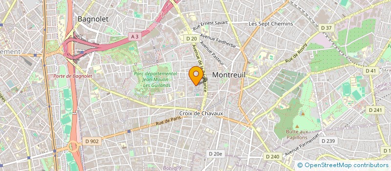 localisation de l'entreprise SUMMER TRANPORTS à MONTREUIL