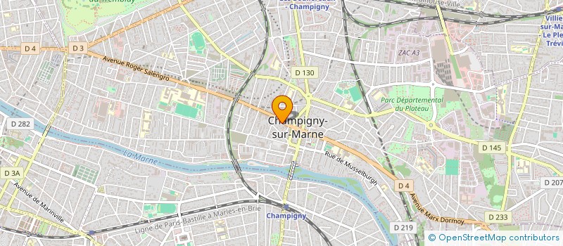 localisation de l'entreprise SUMPHONOS à CHAMPIGNY-SUR-MARNE