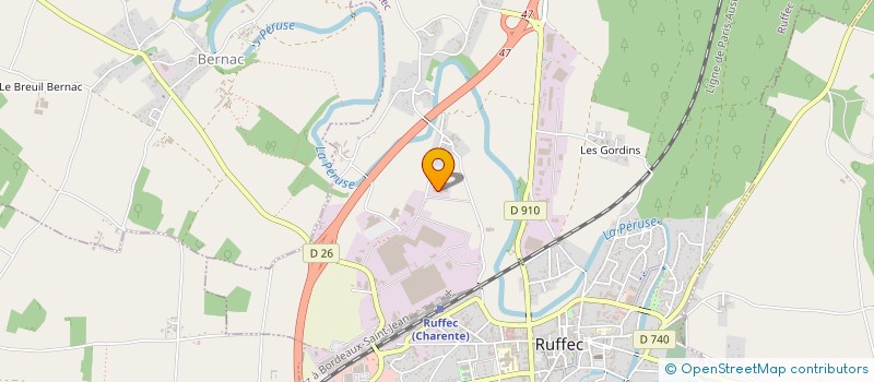 localisation de l'entreprise SUMSARE à RUFFEC