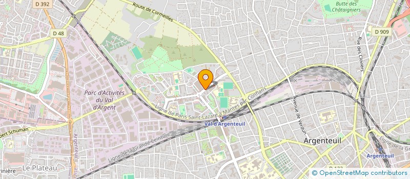 localisation de l'entreprise SUN à ARGENTEUIL