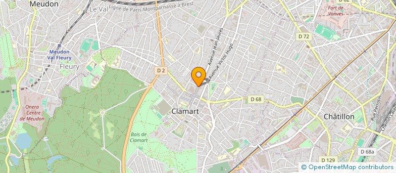 localisation de l'entreprise SUN 5 à CLAMART