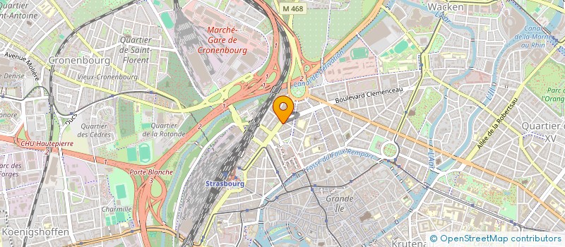 localisation de l'entreprise SUN 67 à STRASBOURG