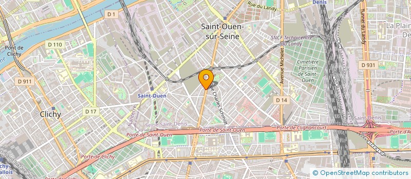 localisation de l'entreprise SUN 93 à SAINT-OUEN-SUR-SEINE