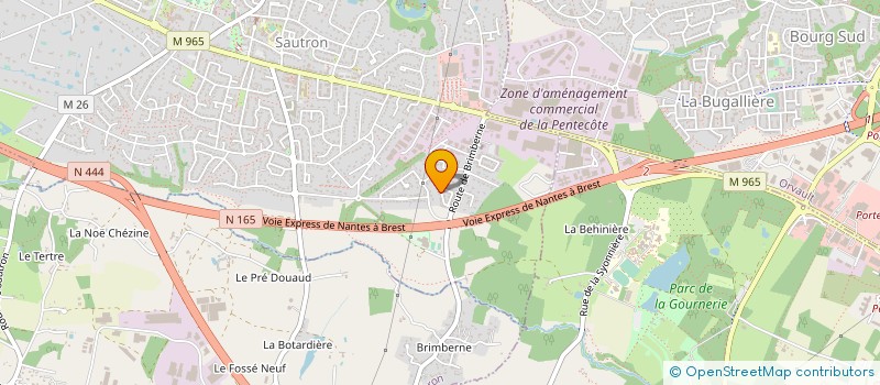 localisation de l'entreprise SUN à SAUTRON