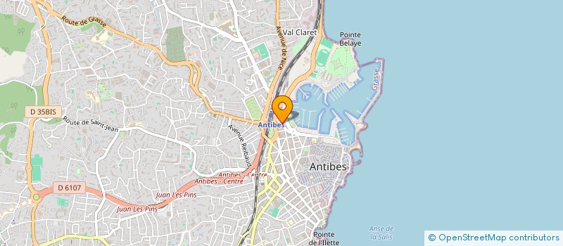 localisation de l'entreprise SUN AMPERE à ANTIBES