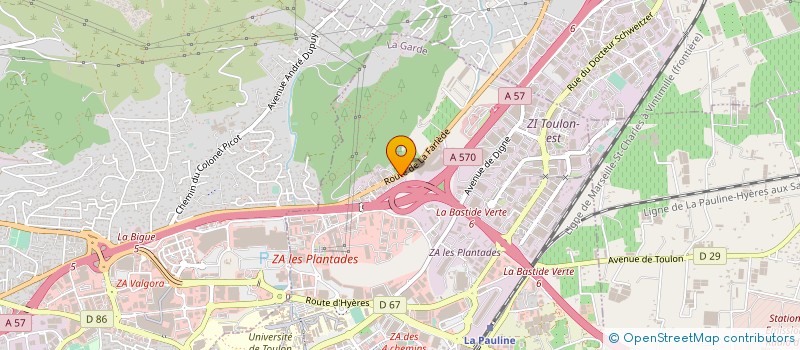 localisation de l'entreprise SUN AUTO à LA GARDE