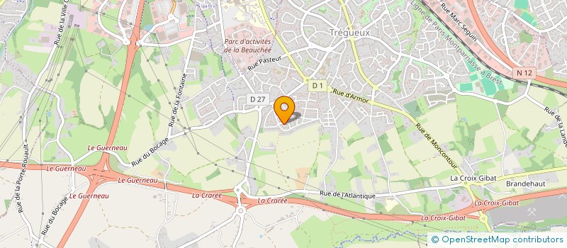 localisation de l'entreprise SUN BOCCA ROQ  TREGUEUX