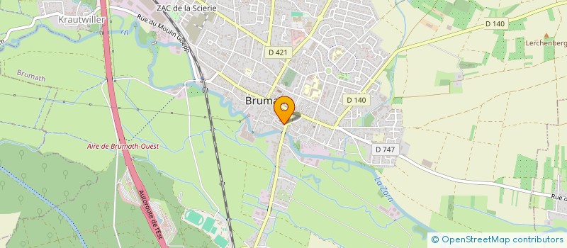 localisation de l'entreprise SUN BRUMATH  BRUMATH