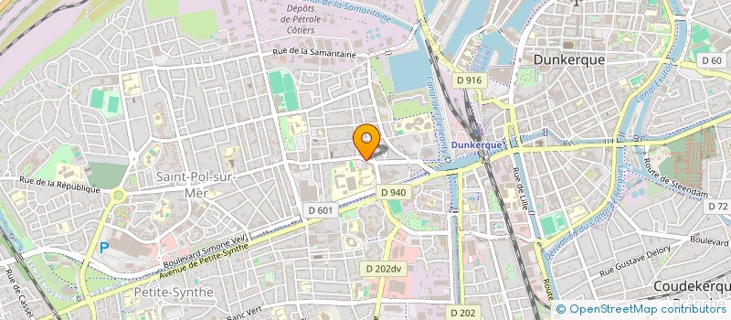 localisation de l'entreprise SUN BY S à DUNKERQUE