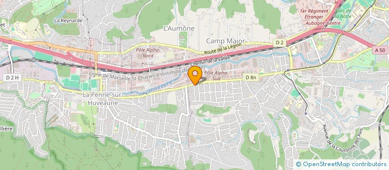 localisation de l'entreprise SUN CARRELAGE  AUBAGNE