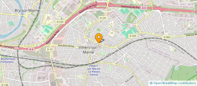 localisation de l'entreprise SUN CHIP  VILLIERS-SUR-MARNE