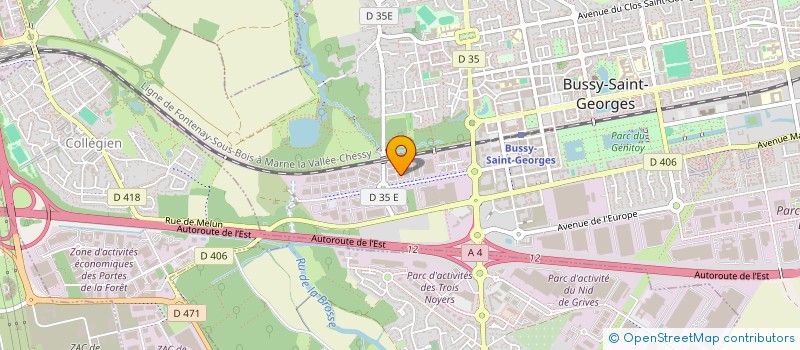 localisation de l'entreprise SUN CLIM RENOV  BUSSY-SAINT-GEORGES