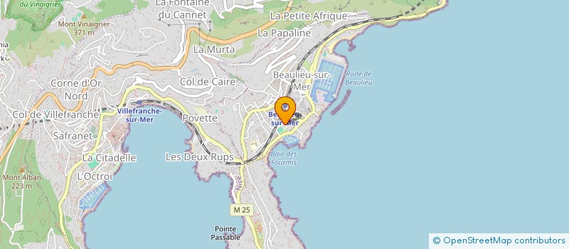 localisation de l'entreprise SUN CLUB  BEAULIEU SUR MER