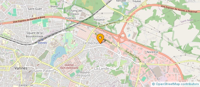 localisation de l'entreprise SUN CONSTRUCTIONS à VANNES